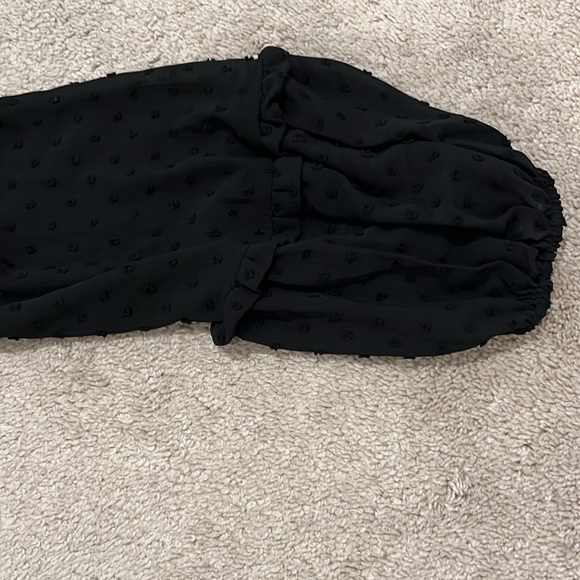 CeCe Long Sleeve Clip Dot Ruffled Dress - Picture 7 of 7